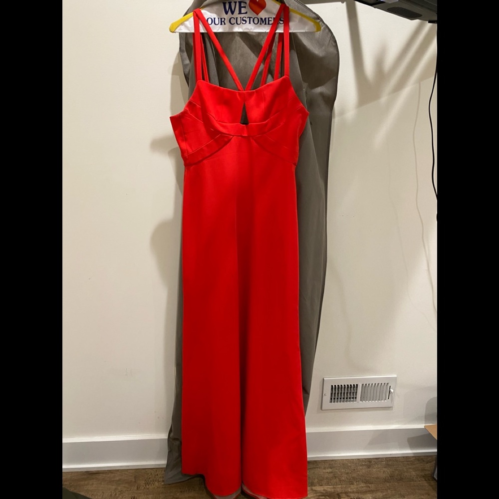 Red BCBG gown size 0